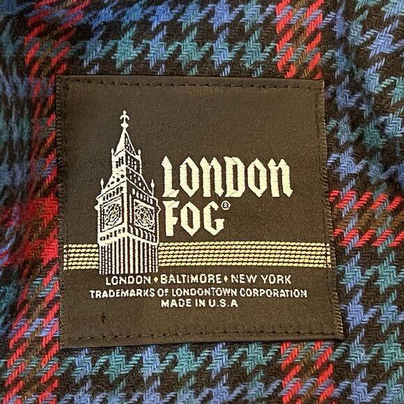 London Fog Trench Coat Red Long Jacket Zip In Liner Size 12 Petite USA Vintage - Picture 8 of 13